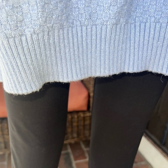 Joan Vass Sz L Blue Mist Long Sleeve Crew Neck Knit Women’s Sweater Pullover BN - Picture 8 of 9
